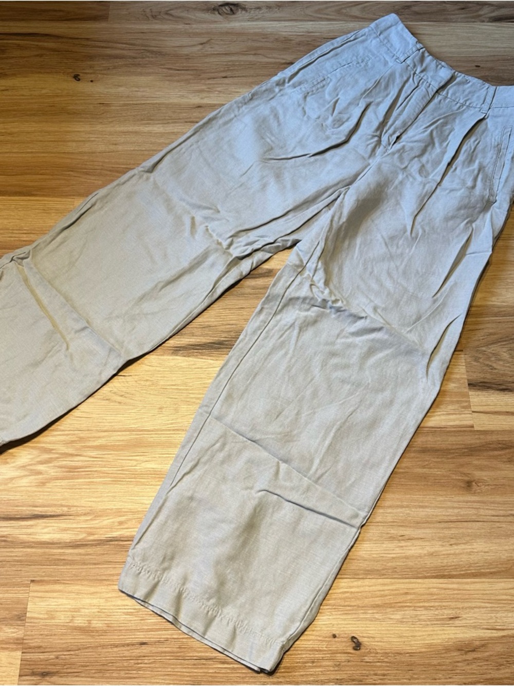 Wilfred Light Gray Linen Trousers